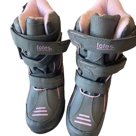 Totes Girls Snow Boots Size 3M - Picture 3 of 9